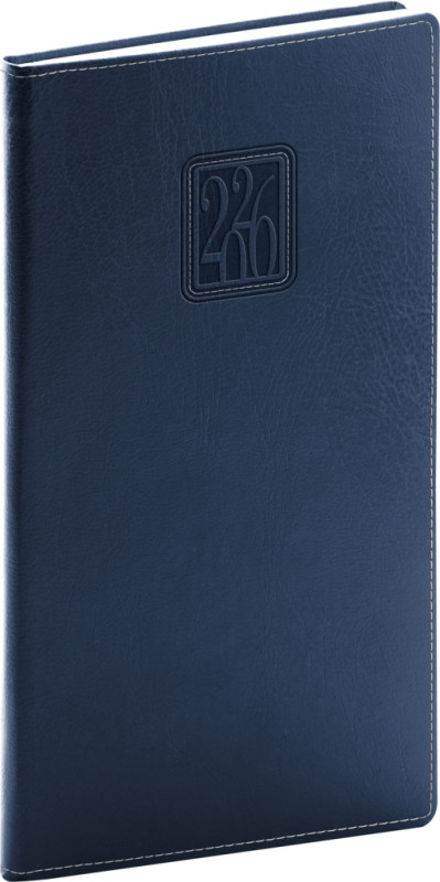 NOTIQUE Vreckový diár Panama 2026, tmavomodrý, 9 x 15,5 cm