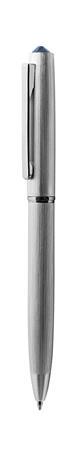 Guľôčkové pero, strieborná, "Oslo", tanzanit krištáľ SWAROVSKI® , 13 cm, ART CRYSTELLA®