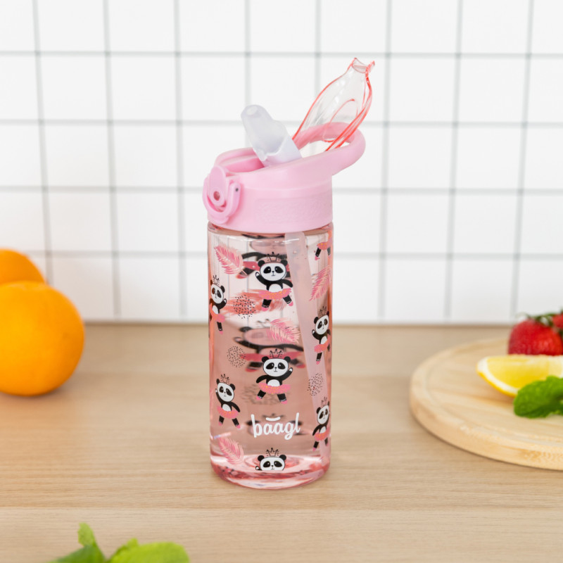 BAAGL Tritanová fľaša na nápoje so slamkou Panda, 500 ml 5