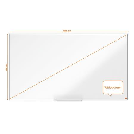 Biela tabuľa, NanoClean, širokouhlá, magnetická, 70"/155x87 cm, hliníkový rám NOBO "Impres