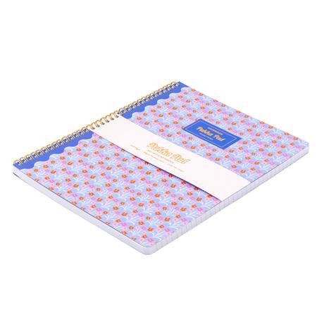Špirálový zošit, A4+, linajkový, 100 listov, PUKKA PAD "Floral Jotta Notebook", mix 6