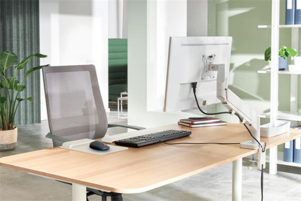 Rameno na jeden monitor, LEITZ "Ergo", svetlosivá 7