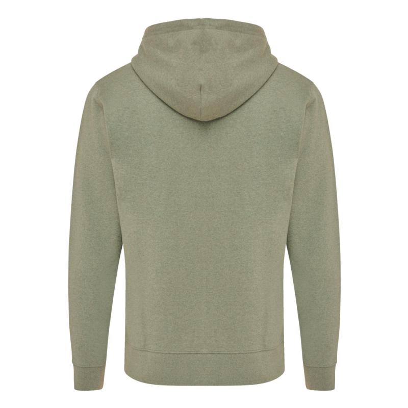 Mikina na zips s kapucňou Iqoniq Abisko z recykl. bavlny heather green M 2