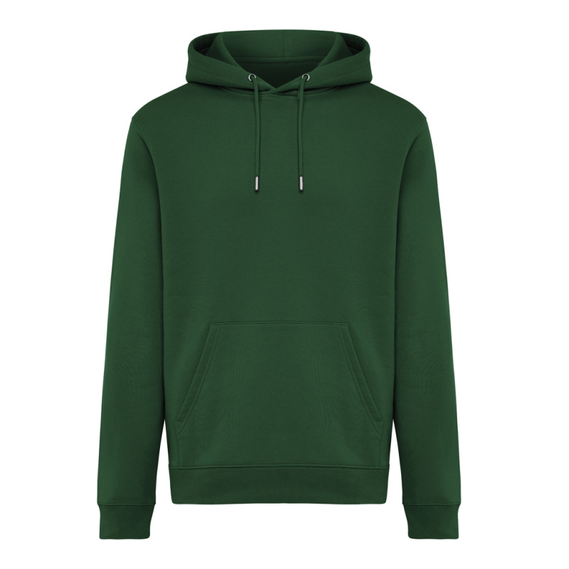 IQONIQ Joshua Unisex mikina s kapucňou z rec. bavlny forest green L 1