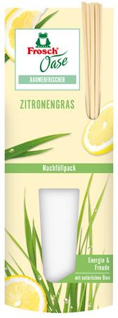Osviežovač vzduchu, 90 ml, náhradná náplň, FROSCH „Oase“, citrónová tráva