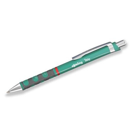 Guľôčkové pero, 1 mm, stláčací mechanizmus, modré telo, ROTRING "Tikky", modrá