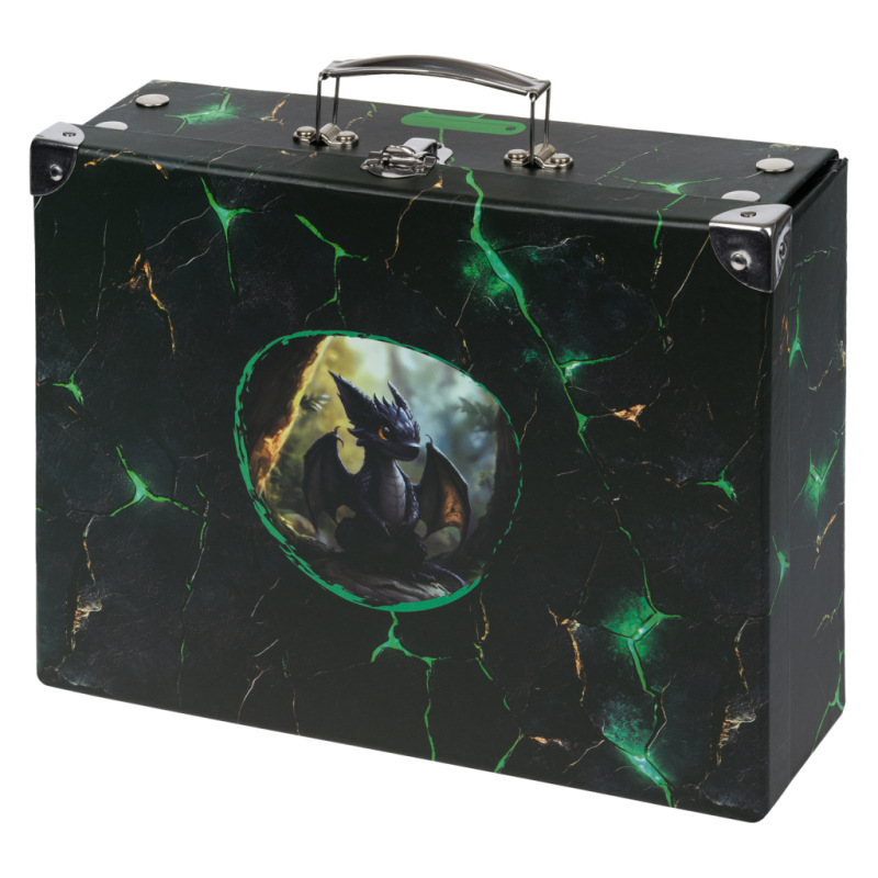 BAAGL Skladací školský kufrík Draci s kovaním