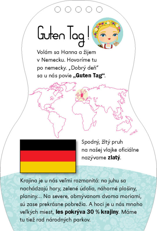 Obliekame nemecké bábiky HANNA – Maľovanky 1