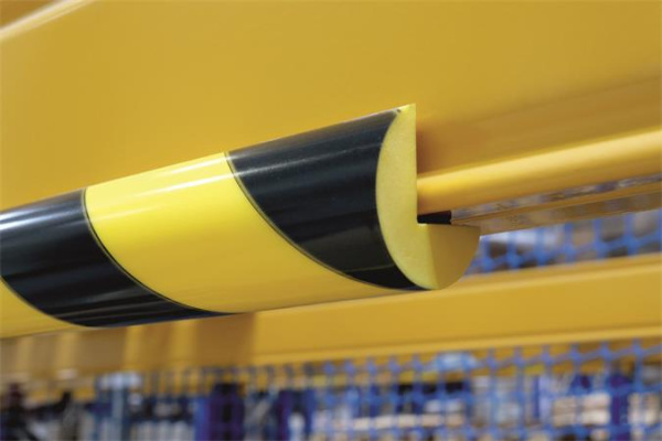 Ochranný profil na hrany, magnetický, DURABLE "E25R", žltý-čierny 3