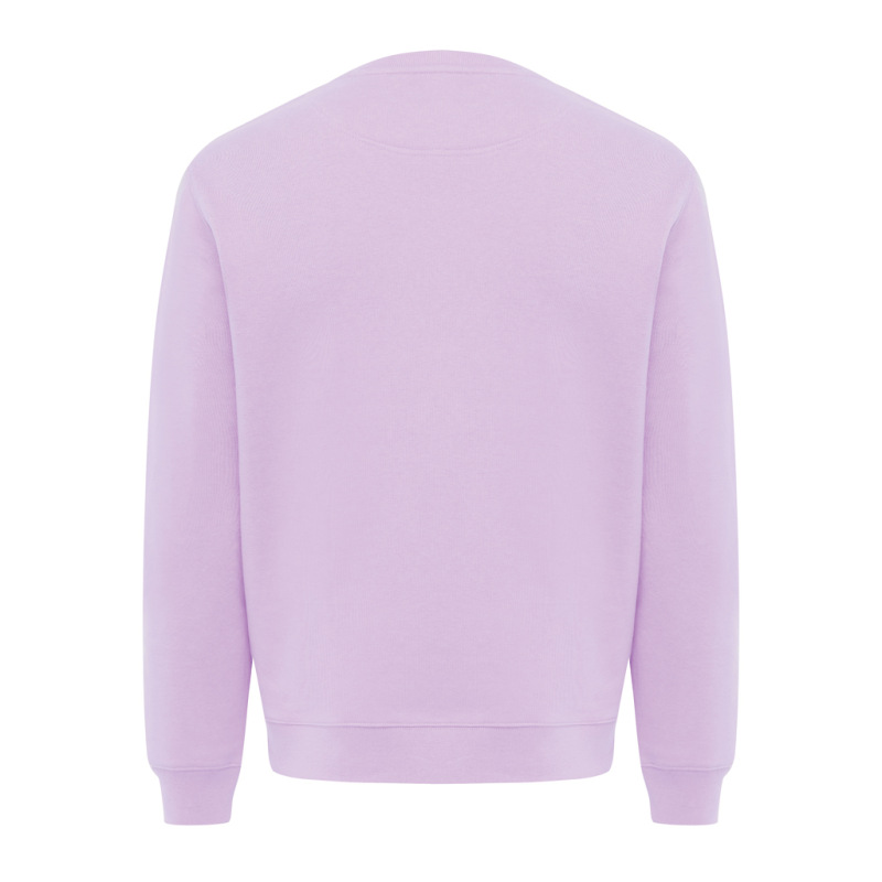 IQONIQ Toria Unisex mikina s okrúhl. výstrihom z rec. bavlny lavender L 2