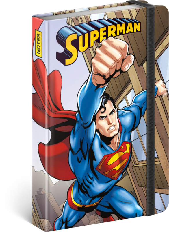 NOTIQUE Notes Superman – Day of Doom, linajkovaný, 11 x 16 cm