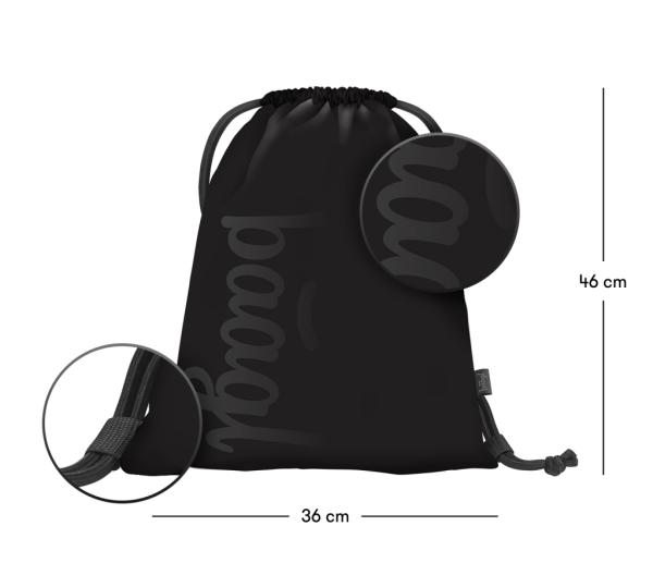 BAAGL SADA 3 Coolmate Black: batoh, peračník, vrecko