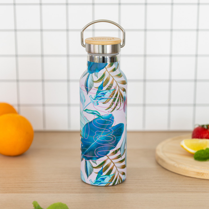 BAAGL Termofľaša s bambusovým viečkom Leafs, 500 ml 4