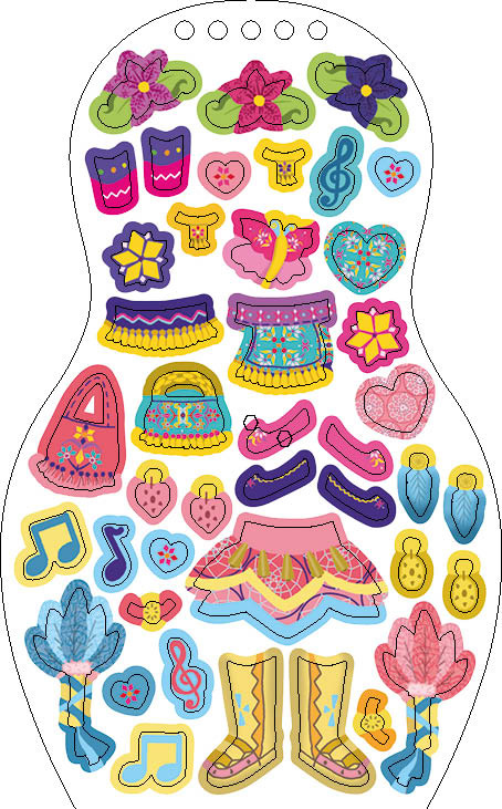 Obliekame TANEČNICE z celého sveta – Maľovanky 6