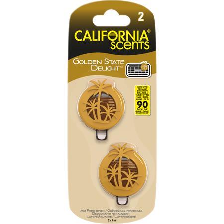 Vôňa do auta, mini difúzor, 2*3 ml, CALIFORNIA SCENTS "Golden State Delight"