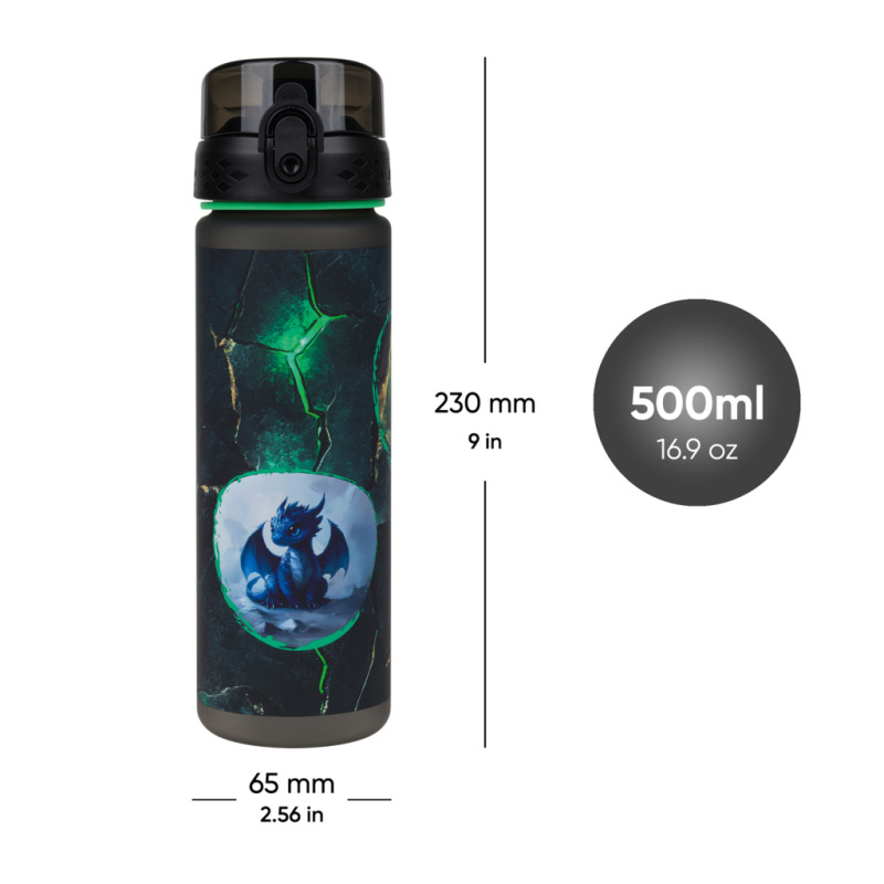 BAAGL Tritanová fľaša na nápoje Draci, 500 ml 5