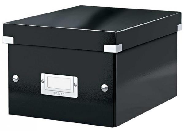Odkladací box, A5, LEITZ "Click&Store", čierna