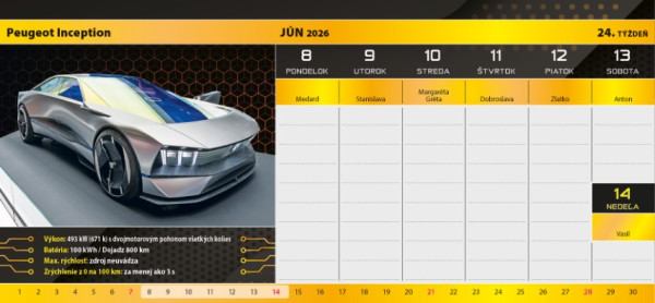 Stolový kalendár Autokalendár 2026 1