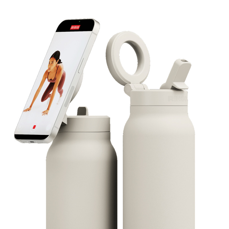 RINGO Pro MagSafe® fľaša 710 ml s magnetickým krúžkom off white 4