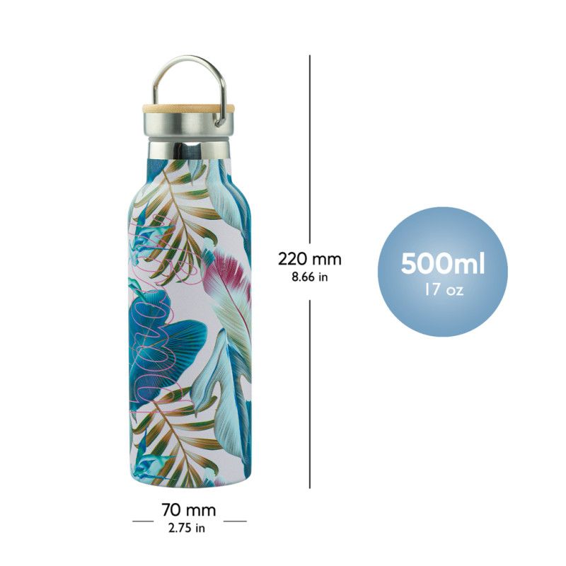 BAAGL Termofľaša s bambusovým viečkom Leafs, 500 ml 3