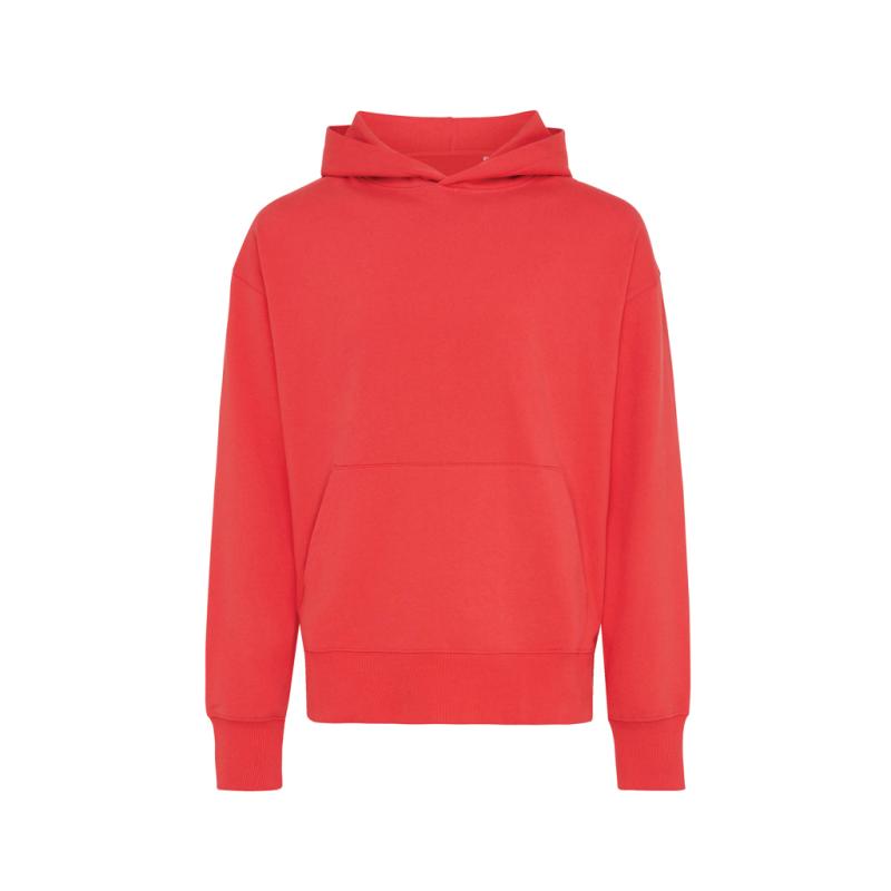 Mikina s kapucňou Iqoniq Yoho relaxed fit z recykl. bavlny luscious red XXL 1