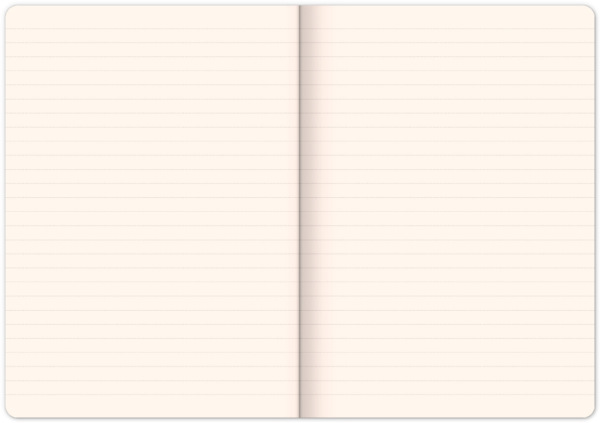 NOTIQUE Notes Vivella Classic čierny/oranžový, linajkovaný, 15 x 21 cm 4