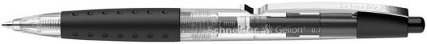 Gélové pero, 0,4 mm, stláčací mechanizmus, SCHNEIDER "Gelion 1", čierne