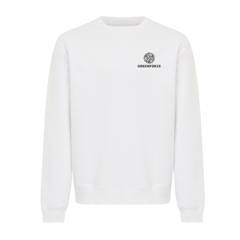 IQONIQ Toria Unisex mikina s okrúhl. výstrihom z rec. bavlny recycled white L 4