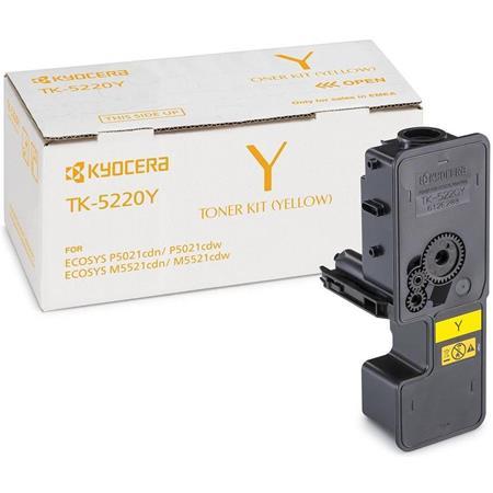 TK5220Y Toner k tlačiarňam P5021cdn, P5021cdw, M5521cdn, M5521cdw, KYOCERA žltý 1,2k