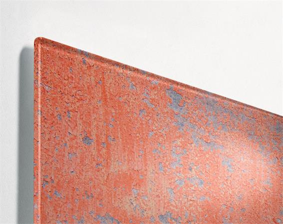 Magnetická sklenená tabuľa, 91x46x1,5 cm, SIGEL "Artverum® ", vzor steny, červená 1