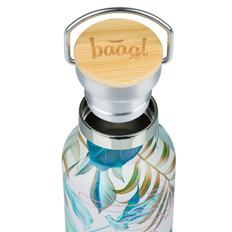 BAAGL Termofľaša s bambusovým viečkom Leafs, 500 ml 2