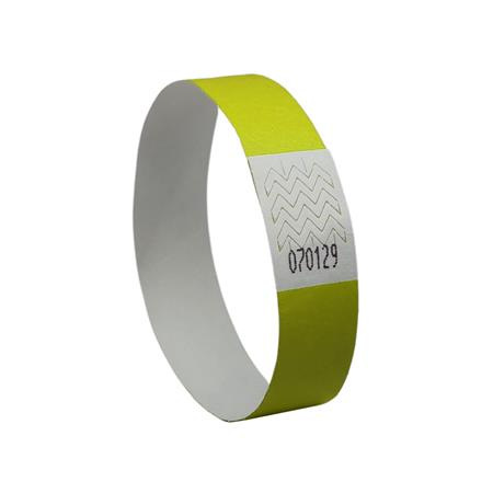 Identifikačný náramok, odolný proti roztrhnutiu,, 265x19 mm, AVERY ZWECKFORM "Tyvek", žltý 2