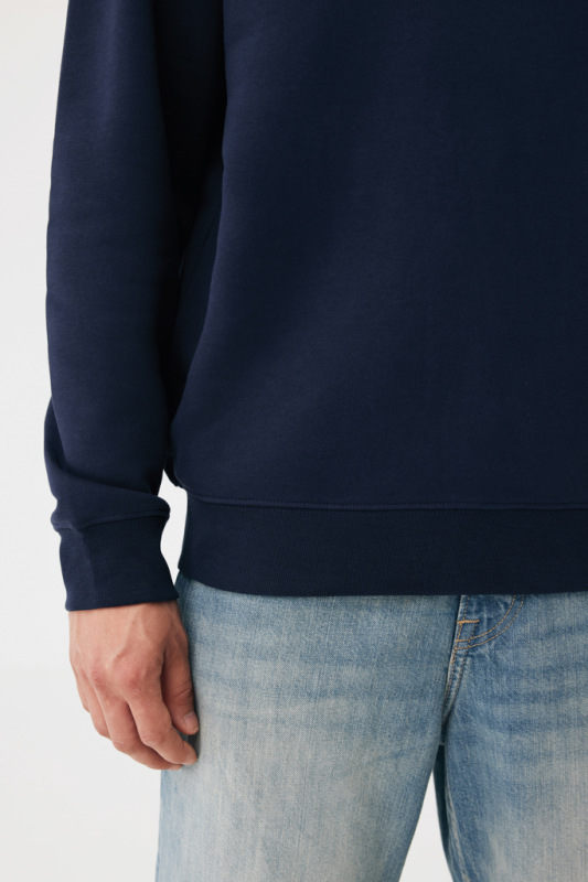 IQONIQ Toria Unisex mikina s okrúhl. výstrihom z rec. bavlny námornícka modrá XL 9
