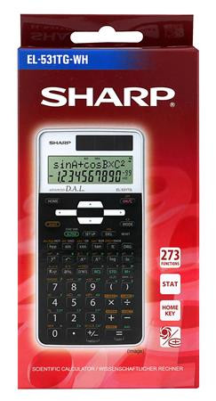 Kalkulačka, vedecká, 273 funkcií, SHARP "EL-531", biela 2