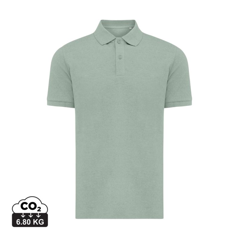 Polo tričko Iqoniq Yosemite z recykl. bavlny Iceberg green XS