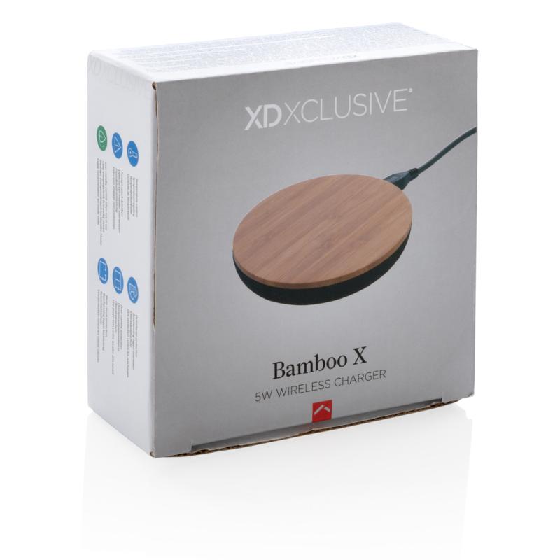 Bezdrôtová nabíjačka Bamboo X 5W hnedá 10