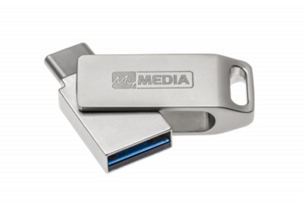 USB kľúč, 64GB, USB 3.2 Gen1+ USB-C, hliníkový kryt, MYMEDIA "Dual" (by VERBATIM) 3