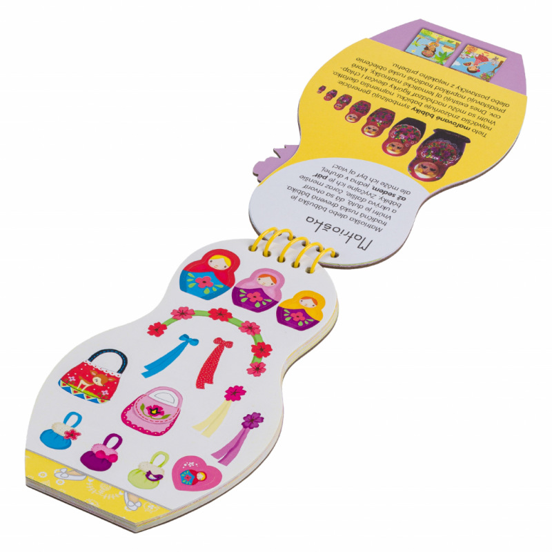 Obliekame ruské bábiky LENA – Maľovanky 1