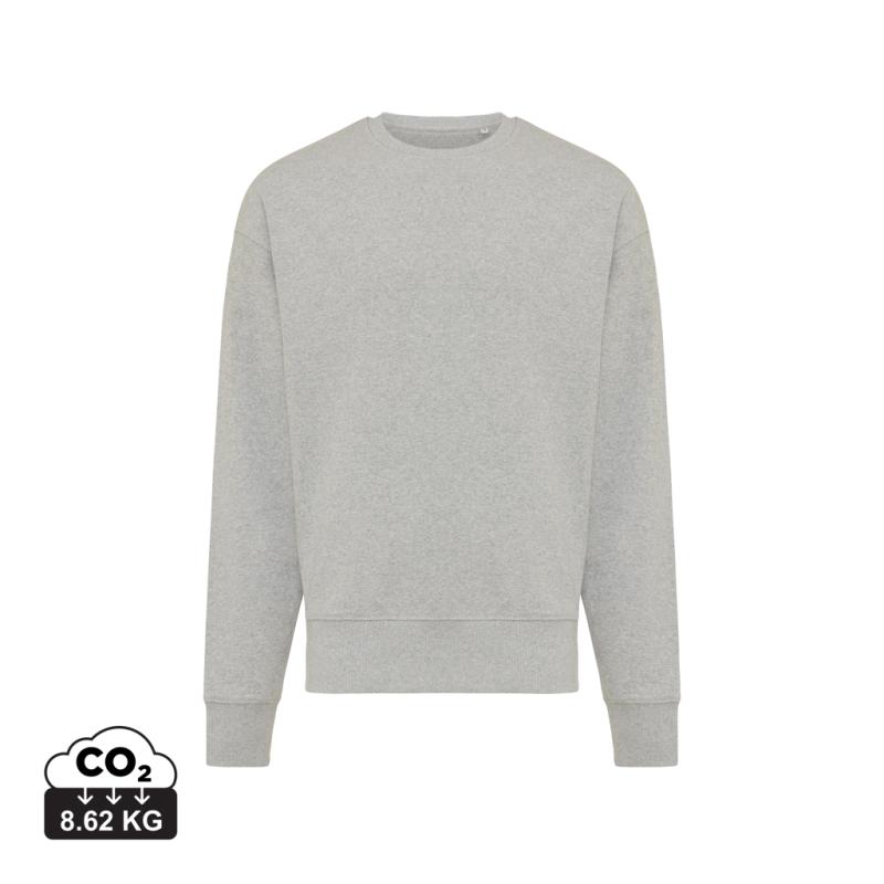 Mikina Iqoniq Kruger relaxed fit z recykl. bavlny heather grey XXS