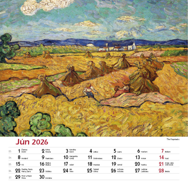 Nástenný kalendár Vincent van Gogh 2026 6