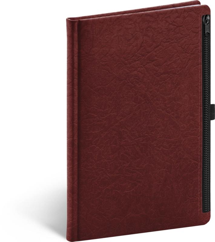 NOTIQUE Notes Hardy, červený, linajkovaný, 13 x 21 cm