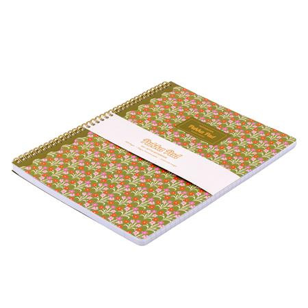 Špirálový zošit, A4+, linajkový, 100 listov, PUKKA PAD "Floral Jotta Notebook", mix 5