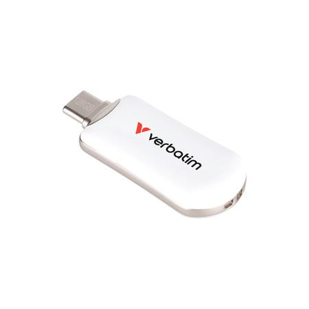 USB kľúč, 128GB, USB-C 3.2 Gen1, VERBATIM "Plectra", biely 2