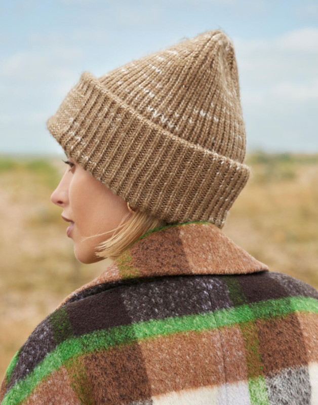 Chunky Knitted Patch Beanie 2