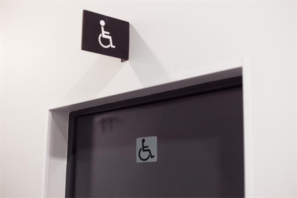 Informačná tabuľka, samolepiaca, 7,5x7,5 cm, hliníkový vzhľad, EXACOMPTA, "Pre osoby so zn 3