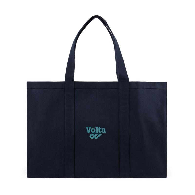 Maxi tote bag VINGA Hilo z recykl. canvas AWARE™ námornícka modrá 2