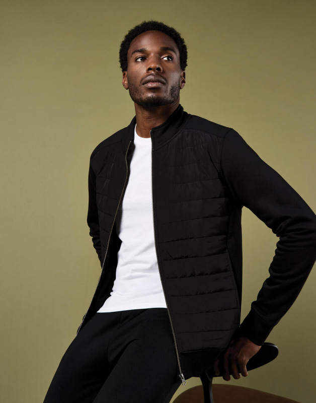 Prešívaná mikina na zips