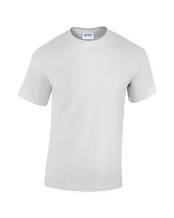 . Tričko, pánske, okrúhly výstrih 100% bavlna, veľkosť M "Gildan", biele