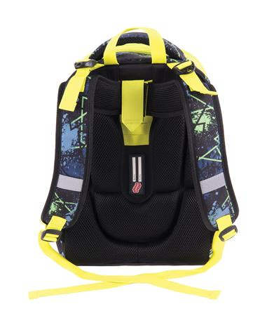 Batoh, anatomický, PULSE "Anatomic Cube T-Rex", čierny-zelený 2