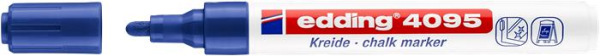 Kriedový popisovač, 2-3 mm, kuželový, EDDING "4095", modrý 2